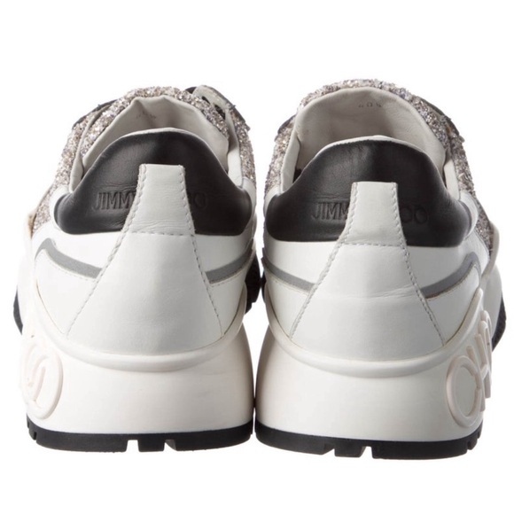 Jimmy Choo Sequin Embellished Chunky Sneaker - Never Worn 🖤🤍🩶 - Picture 3 of 4